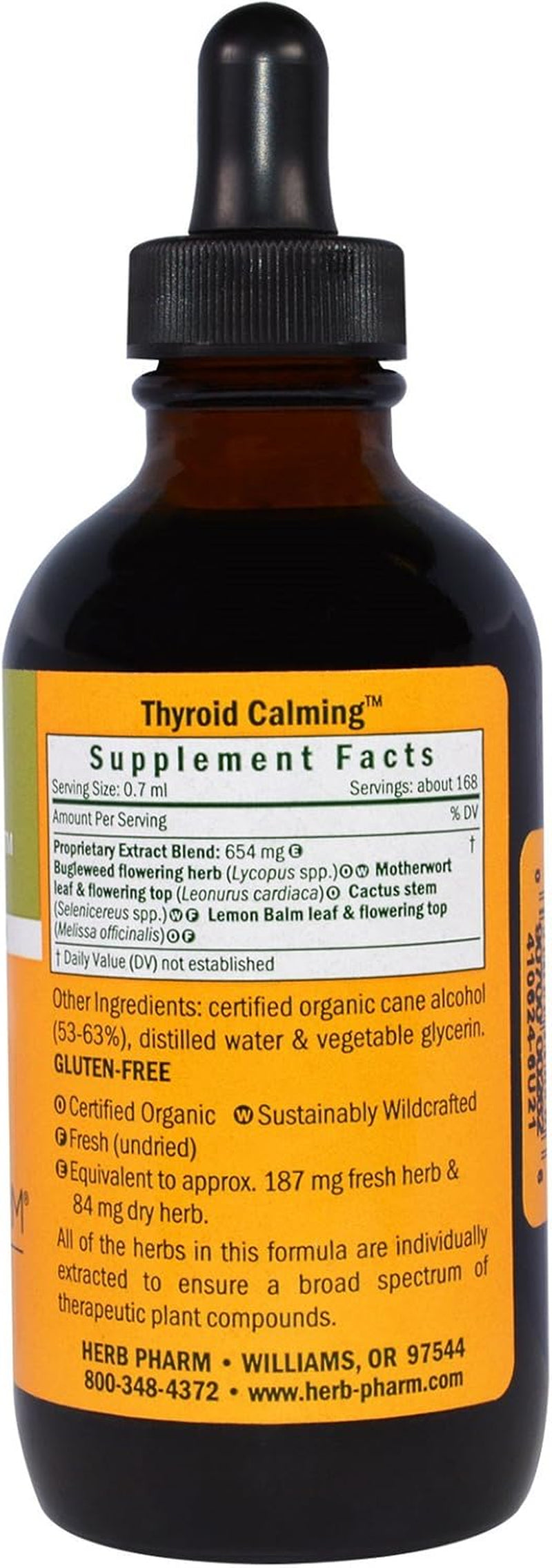Thyroid Calming Liquid Formula: Motherwort & Bugleweed Herbal Extract, Endocrine Support Tincture for Natural Endocrine Balance, Non-Gmo Herbal Thyroid Calming Supplement, 4 Oz*