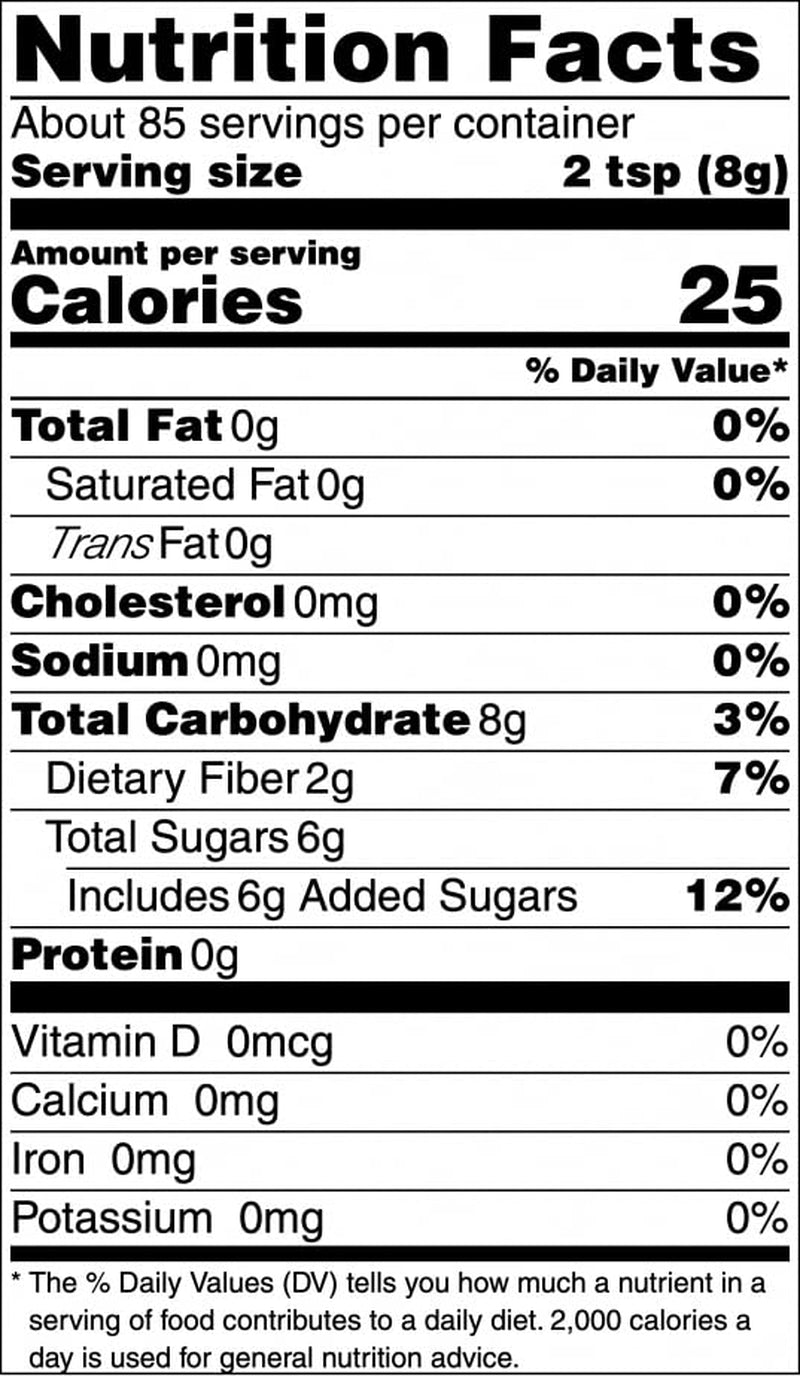 Slim – Prebiotic Cane Sugar with Inulin (Chicory Root) Fiber – 25% Fiber & Fewer Calories per Serving – Same Taste & Texture – 1:1 Sugar Replacement for Coffee, Tea & Baking – Bakes & Browns like Real Sugar – No Artificial Sweeteners or Sugar Alcohols – Simply Smarter