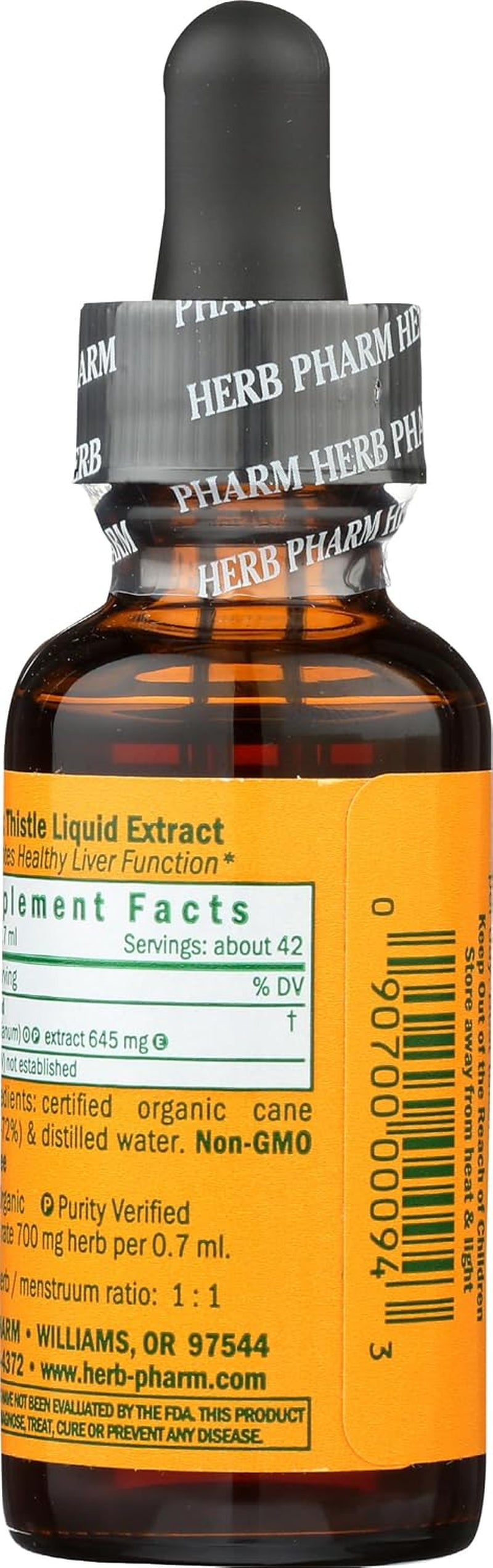 Milk Thistle Liquid Extract: Organic Silybum Marianum Extract Healthy Liver Function Support, Cleanse & Detoxify, Fast-Absorbing Milk Thistle Herbal Supplement, up to ~3 Week Supply, 1 Oz*