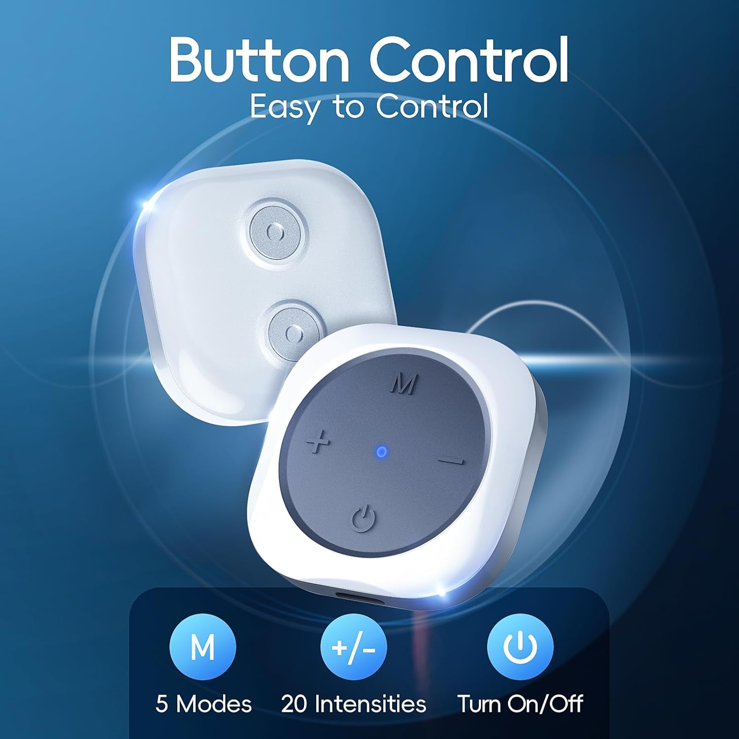 Wireless TENS Unit Machine for Pain Relief, FSA Eligible TENS Unit Muscle Stimulator with 2 Sets, 30 Modes HSA TENS Device for Back, Rechargeable Portable with APP Control, Fathers Day Gift