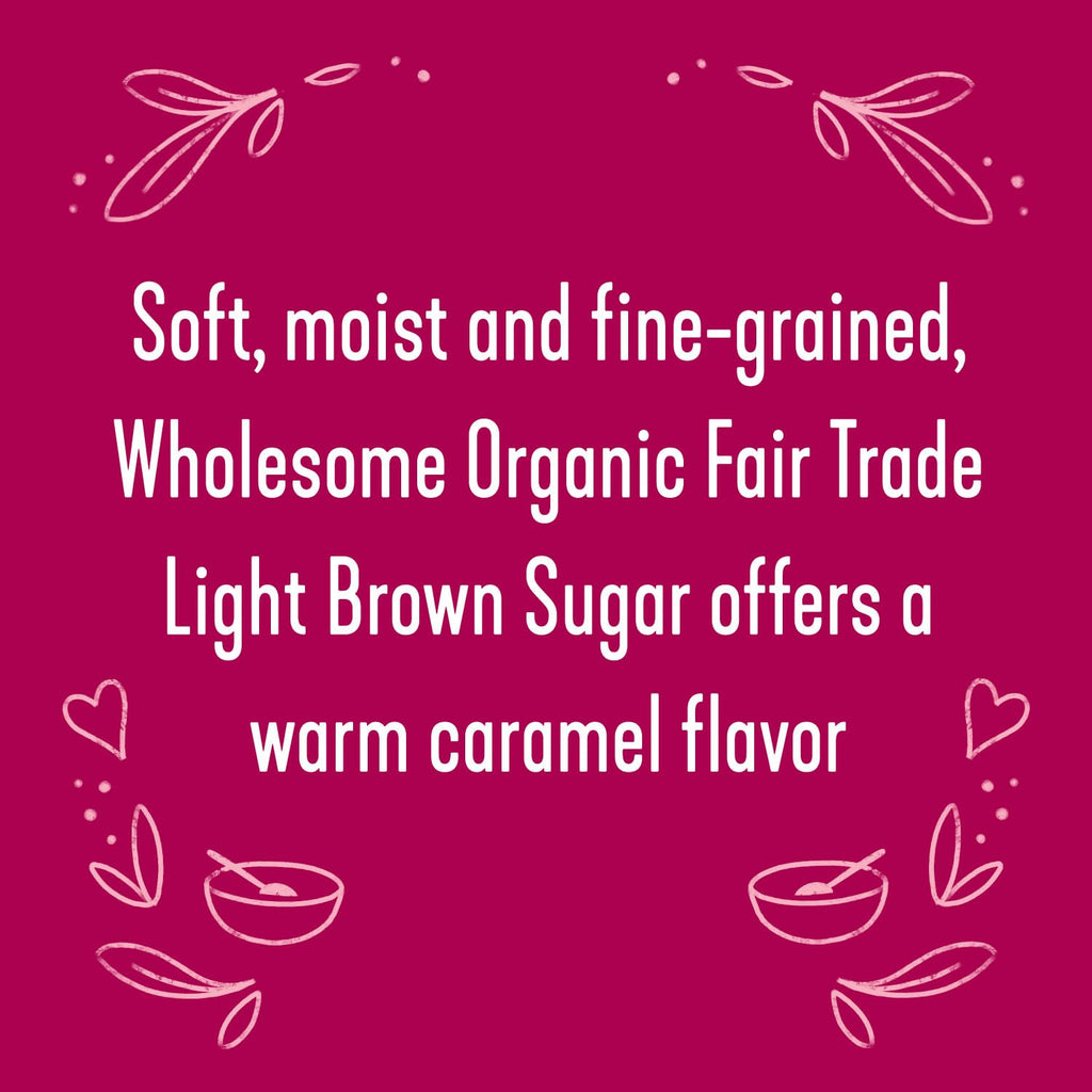 Fair Trade Organic Light Brown Sugar, 64Oz, 1-Pack