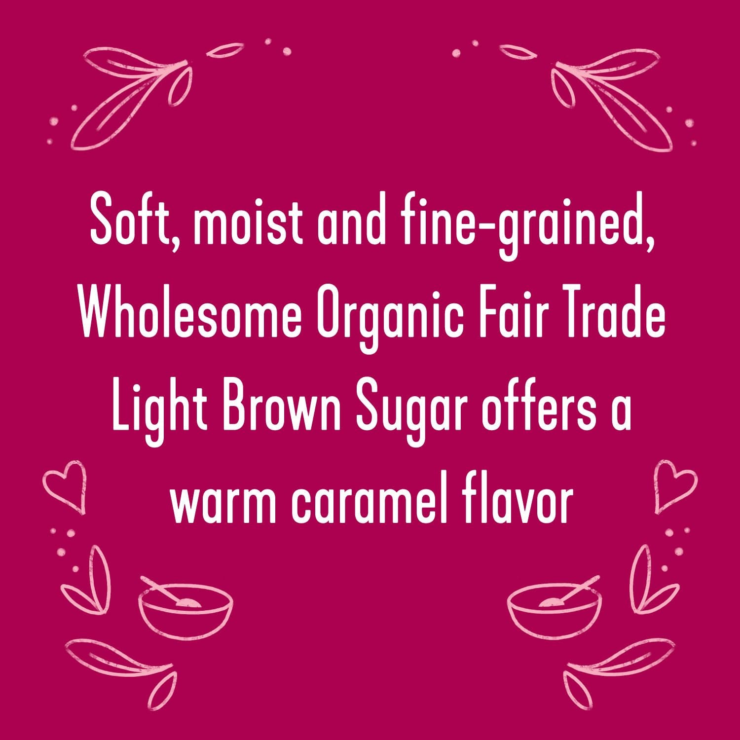 Fair Trade Organic Light Brown Sugar, 64Oz, 1-Pack