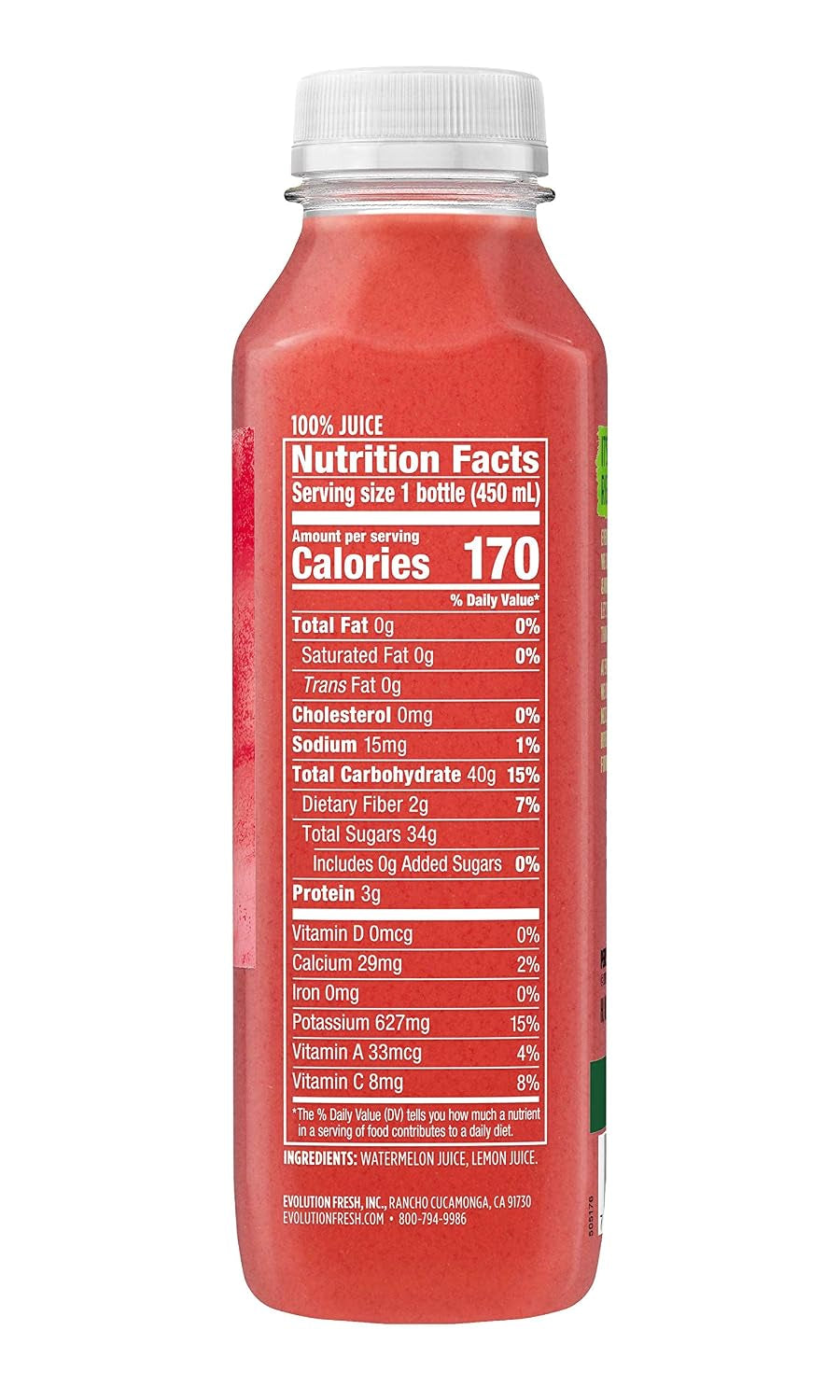 Evolution Fresh, Watermelon Cold Pressed, 15.2 Fl Oz
