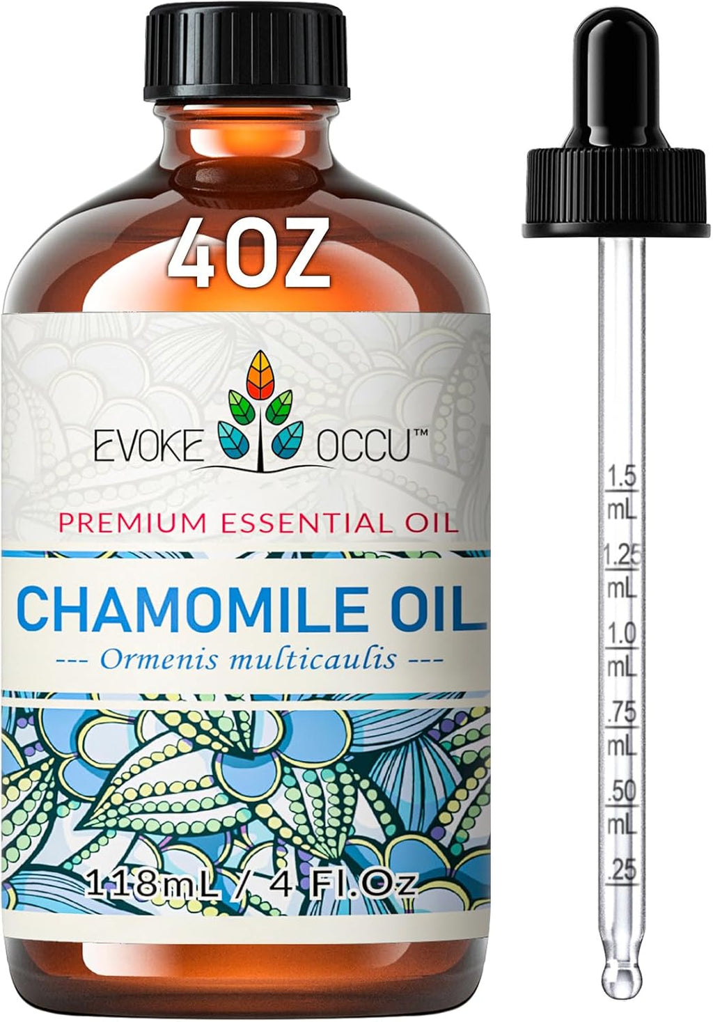 Chamomile Essential Oil for Skin Hair Diffuser Candle Soap Making - 4 FL Oz