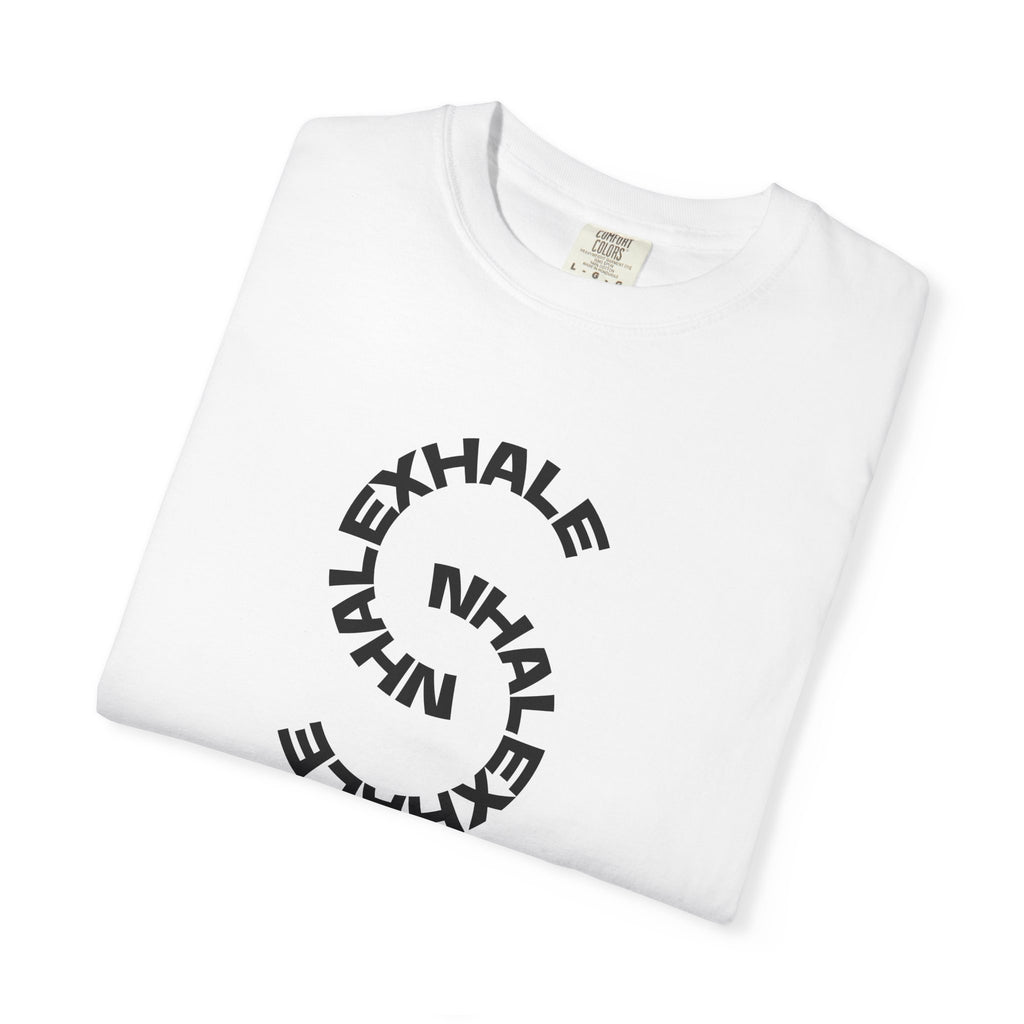 NhaleXhale" Mindful Breath" White Tee