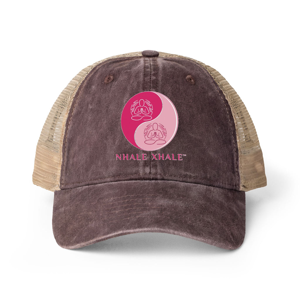 NhaleXhale Women's Washed Mesh-Back Cap