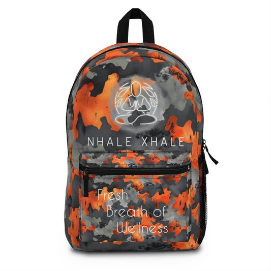 NhaleXhale Orange Camo Backpack