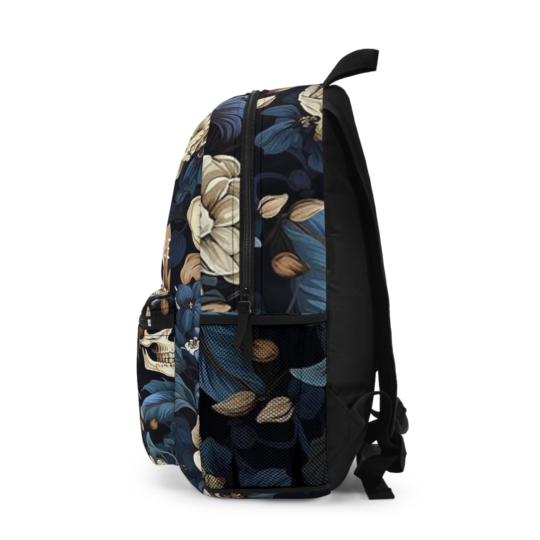 NhaleXhale Skull Vintage Floral Backpack