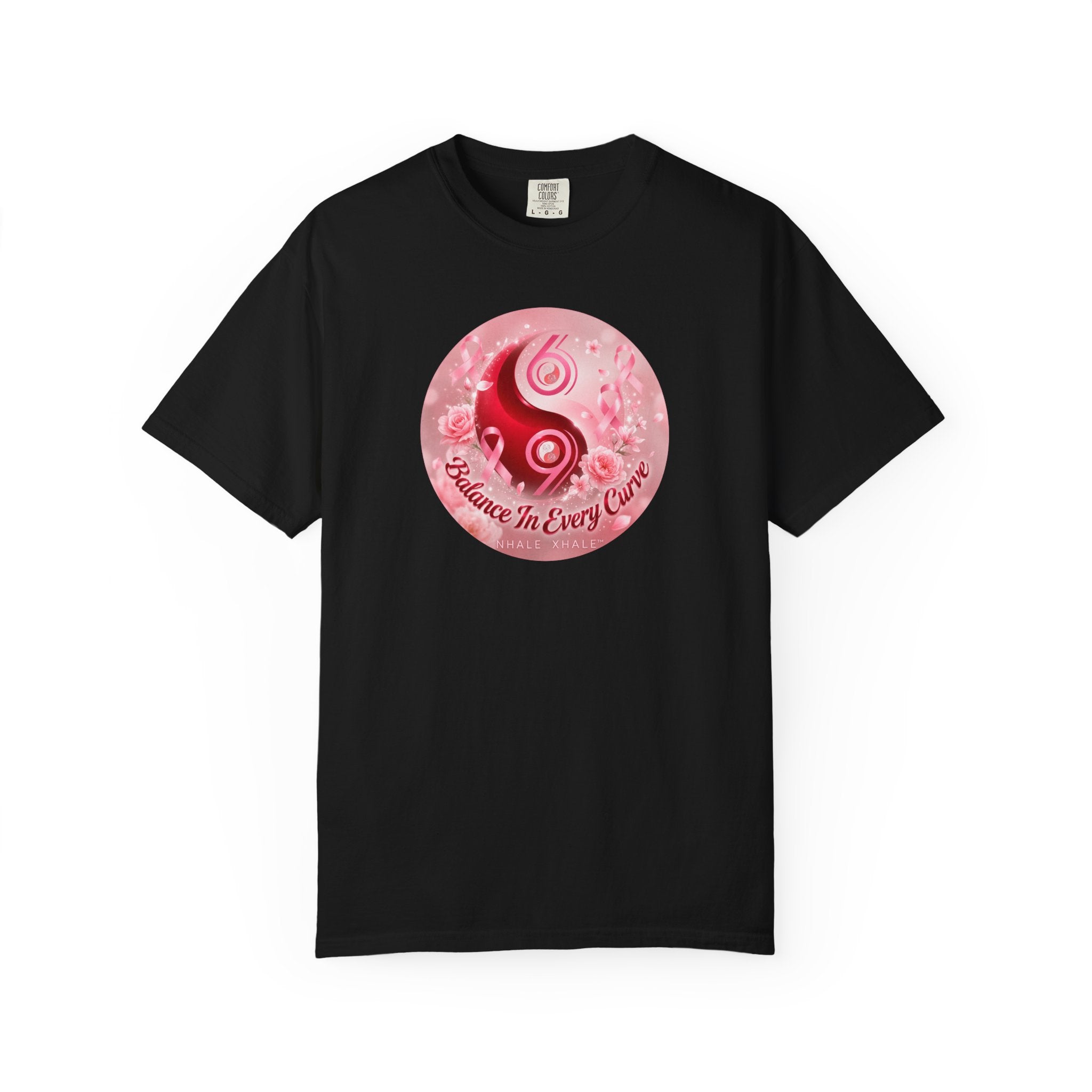 NhaleXhale "Breast Cancer Awareness" Black Tee