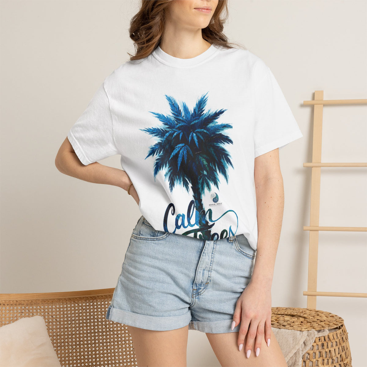 Calm Trees Palm Tree T-Shirt — Coastal Beach Vibe Graphic Tee