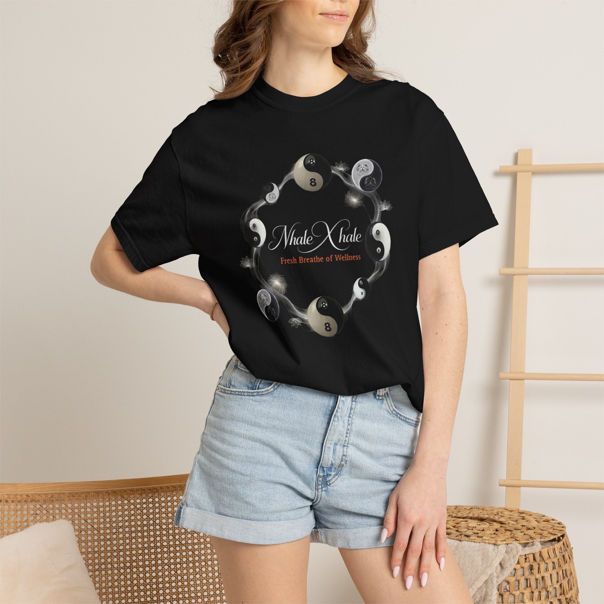 NhaleXhale “Eternal Eight” Black Tee