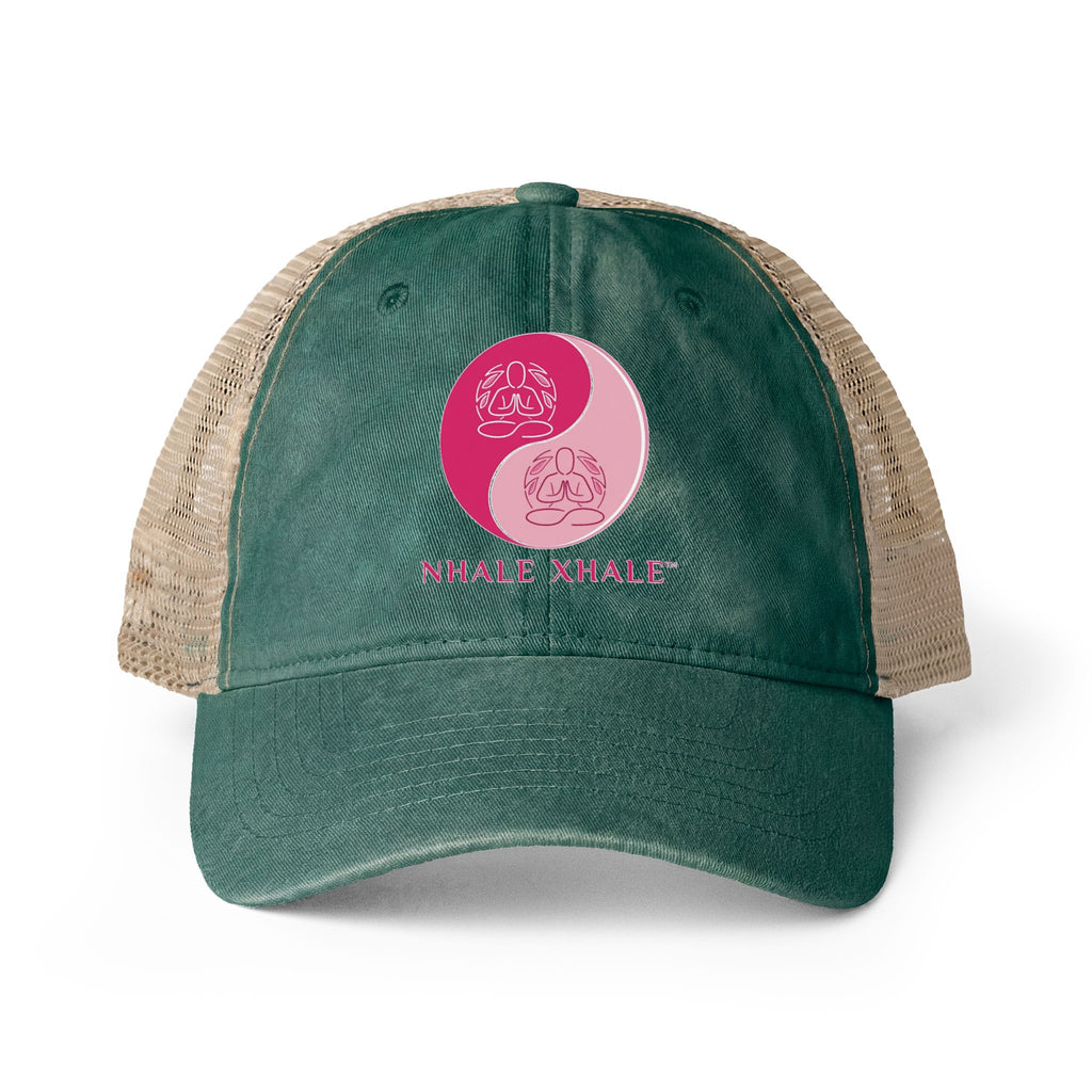 NhaleXhale Women's Washed Mesh-Back Cap