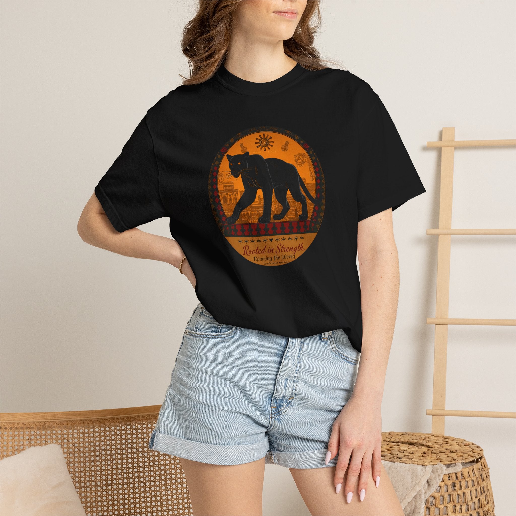 NhaleXhale "Roaming the World" Black Tee
