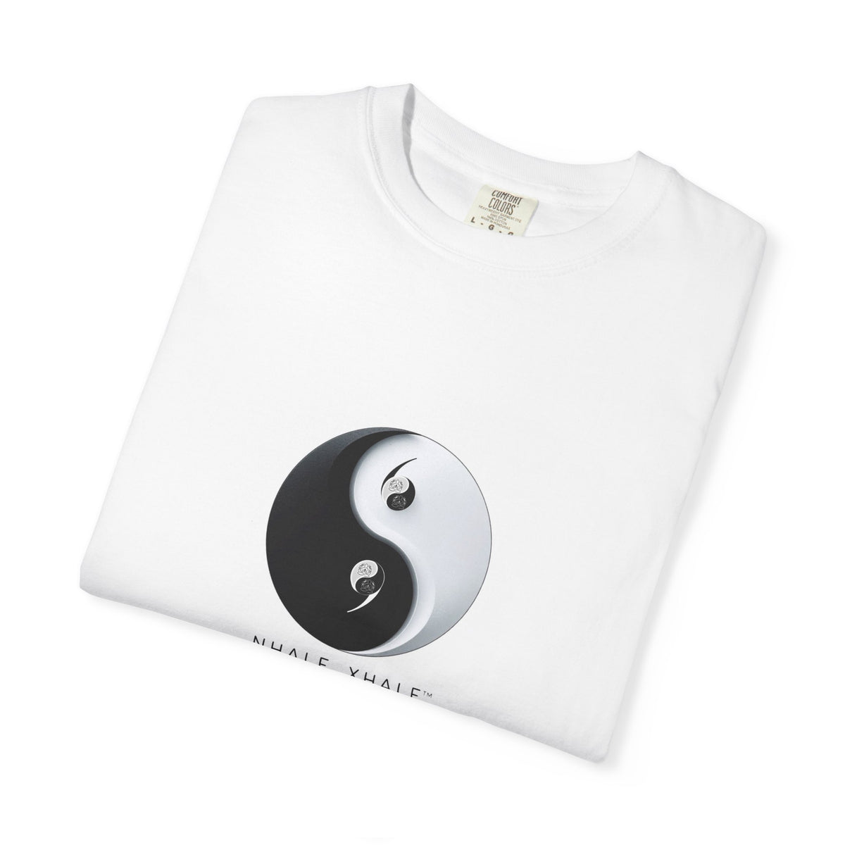Yin Yang Whale Graphic T-Shirt — "Whale Whale" Minimal Zen Tee