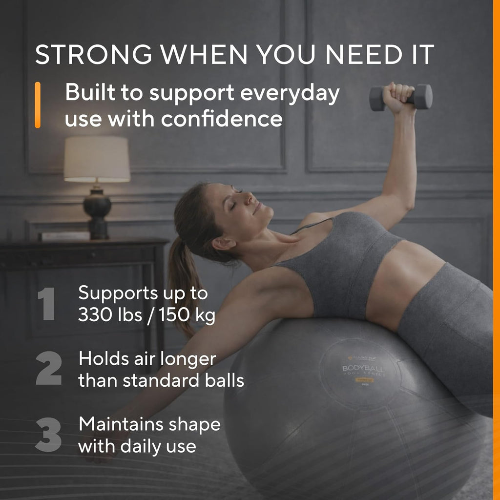 Yoga Ball for Exercise, Pregnancy & Office, Exercise Ball