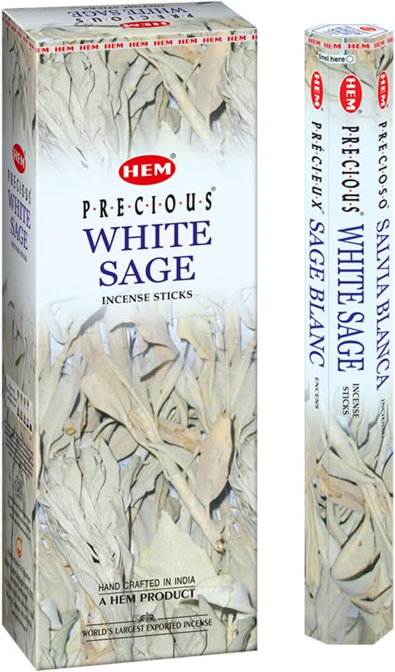 White Sage Incense Sticks - 100 Count | Natural Air Purifying Aromatherapy | Calming and Cleansing Fragrance | Perfect for Meditation and Relaxation | Long-Lasting Burn