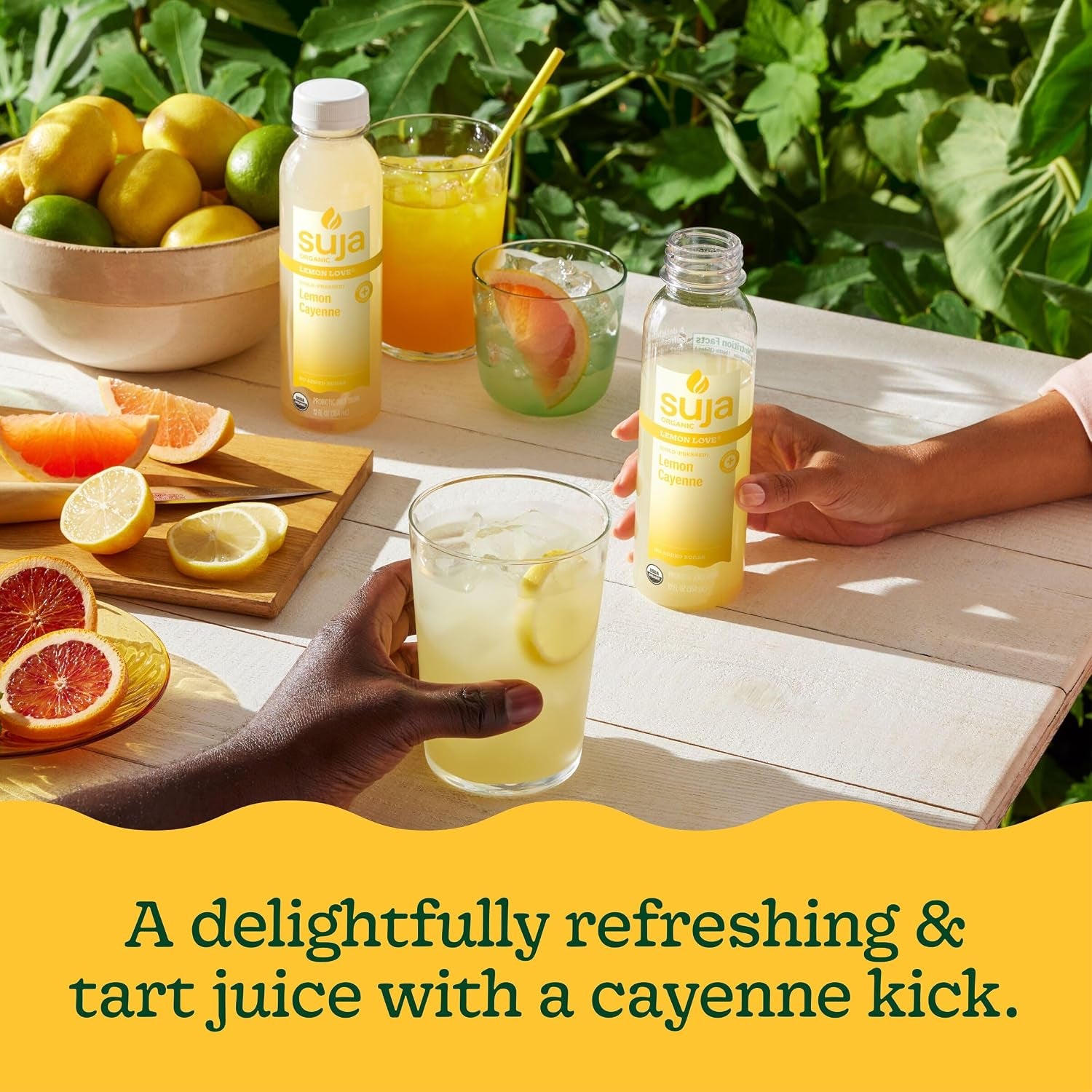 Organic Cold-Pressed Lemon Love, Lemon Juice with No Additives, Excellent Source of Vitamin C for Immunity Support, Vegan, Plant-Based & USDA Certified (12 Fl Oz)