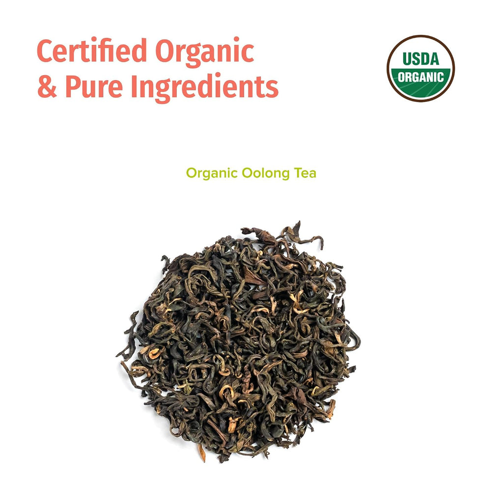 Organic Loose Leaf Oolong Tea - USDA Certified Organic Oolong Tea Loose Leaf - Premium Tea Leaves from a Family Farm in the Himalayas - Enjoy Hot or Iced - 3.5Oz /100G (Shangri-La Oolong)