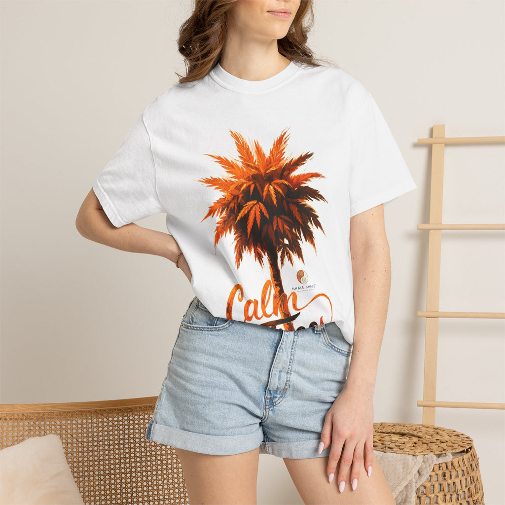 Calm Trees Palm T-Shirt — Relaxed Beach Vibe Graphic Tee