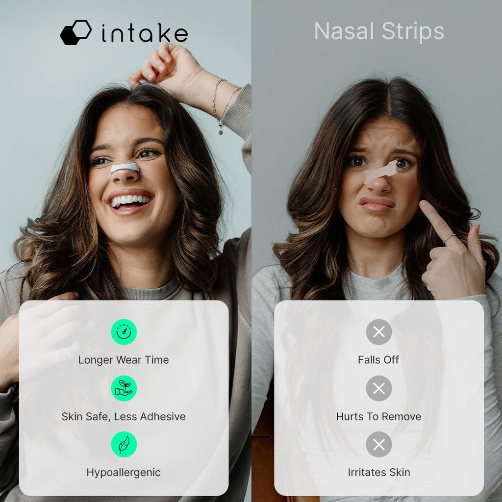 Breathing Nasal Strip Starter Kit (15 Count, Black) - Boost Oxygen , Reduce Snoring, Improve Sleep Quality - Sweat Resistant, Skin Safe Nasal Strips - Extra Strength Snoring Solution
