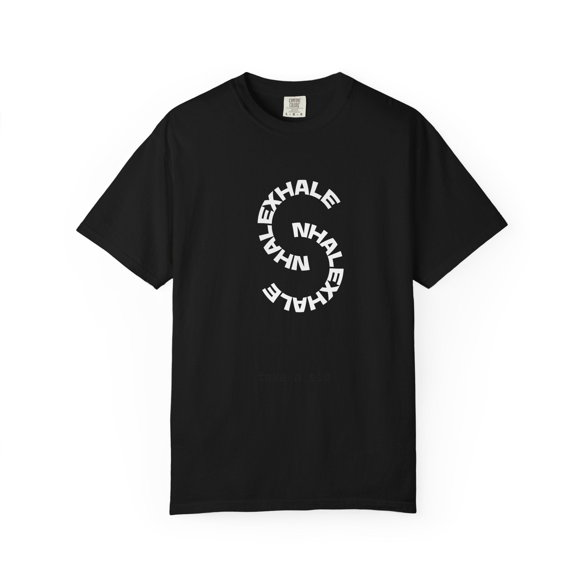 NhaleXhale "Mindful Breath" Black Tee