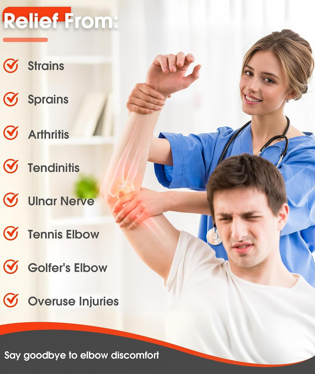 Elbow Brace for Cubital Tunnel & Ulnar Nerve Support Night Splint