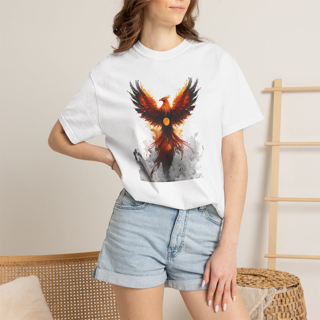NhaleXhale "Phoenix Sun" White Tee