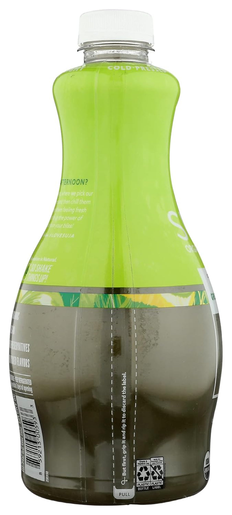 Organic Green Delight Cold Pressed Juice Drink, with Spirulina, Chlorella, and Barley Grass Powders, 46 Fl Oz Bottle
