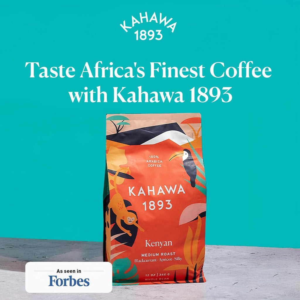 Whole Bean Coffee Medium Roast Kenyan Blend 24 Oz - as Seen on Shark Tank, High Antioxidants, Naturally Sweet, Organically Grown, Ethically & Sustainably Sourced