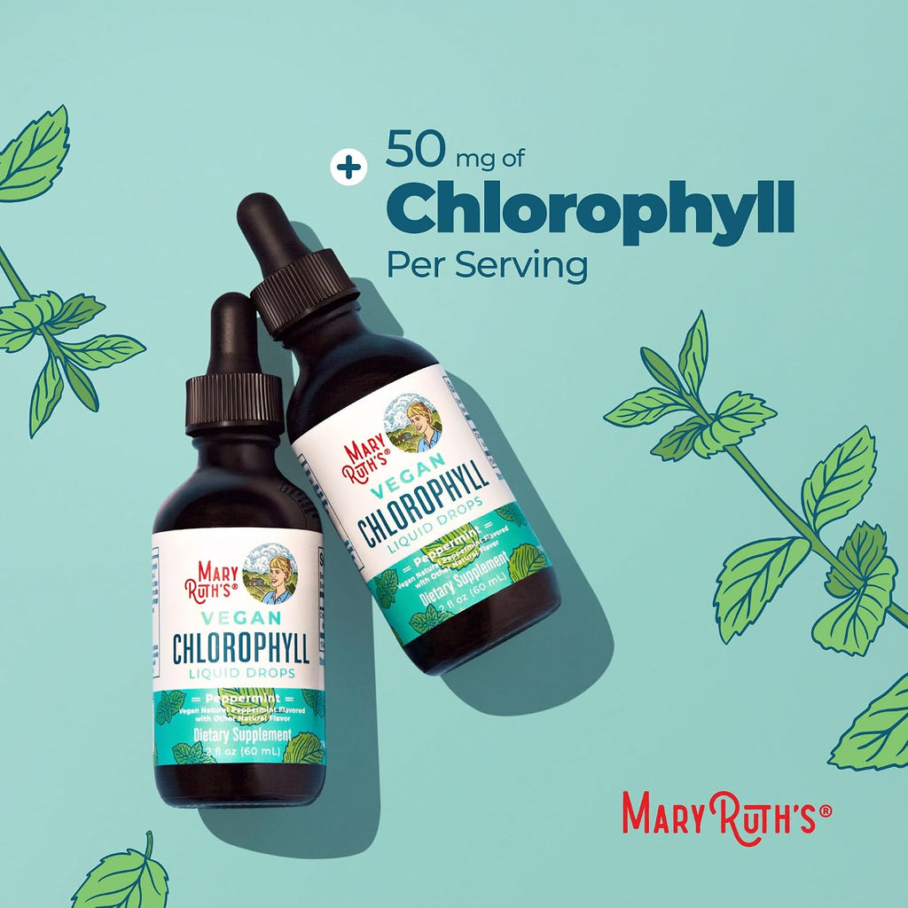 Chlorophyll Liquid Drops, Delicious Minty Flavor, Vegan, 2 Fl Oz