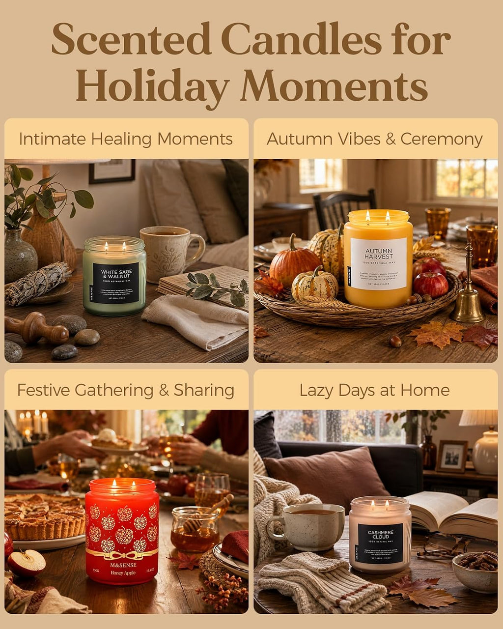 Cranberry Orange Spice Holiday Candle 11.6Oz for Festive Home Decor