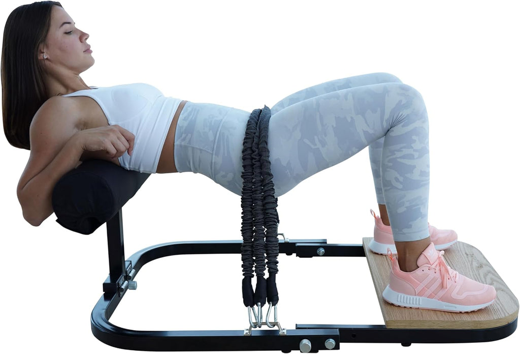 Hip Thrust Machine for High Resistance Glute Training - Home Gym Workout - Comes with 45, 90, and 135 Lbs of Resistance