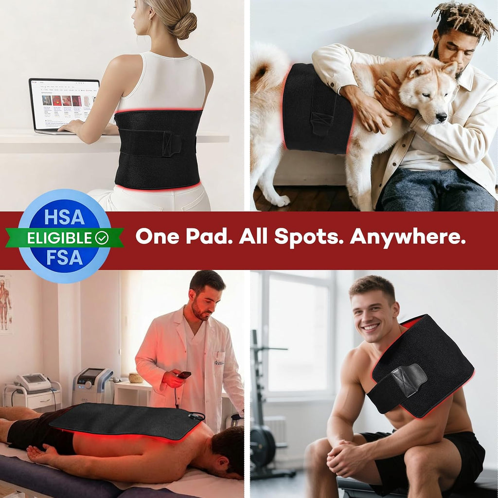 Red Light Therapy Pad for Body Pain, 24 X 12 Inch, Large