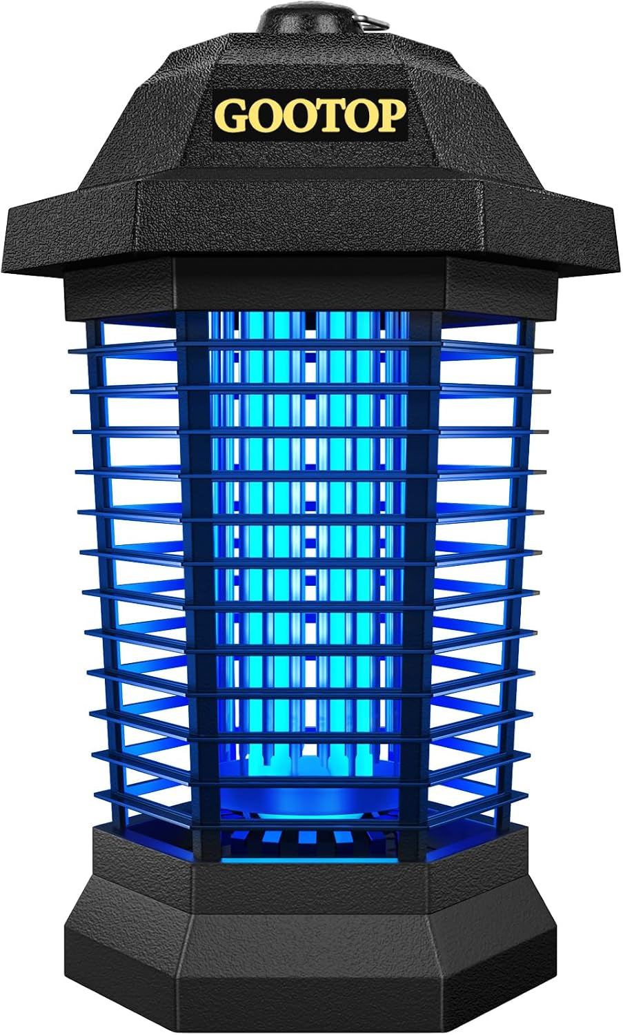 Bug Zapper Outdoor, Mosquito Zapper, 3 Prong Plug in Electric Fly Zapper, Mosquito Killer, Fly Traps, Flying Insects Zapper Indoor Outdoor, 4200V, ABS Plastic Outer (Black)