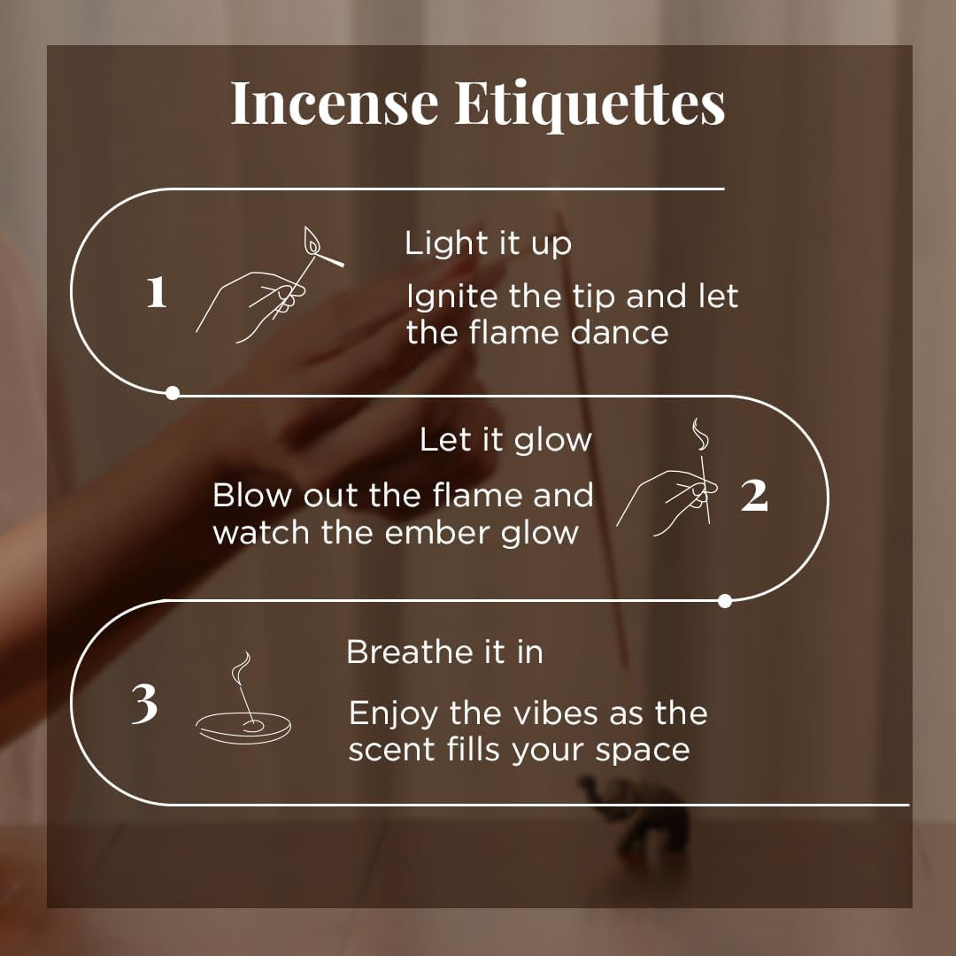 Incense Sticks with Holder (100 Sticks)| Eucalyptus Incense Stick for Meditation, Aromatherapy, Realxation Gifts | No Charcoal,Organic,Non Toxic, 45 Mins, Long Burning Insence-Sticks