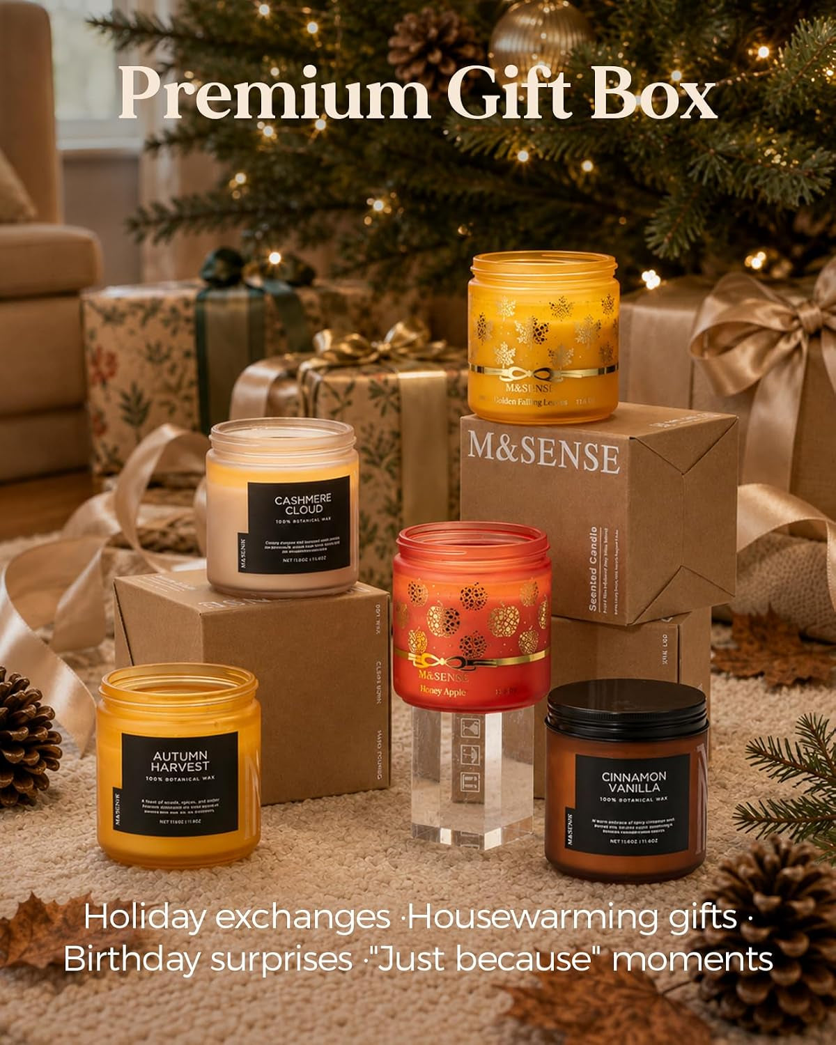 Cranberry Orange Spice Holiday Candle 11.6Oz for Festive Home Decor