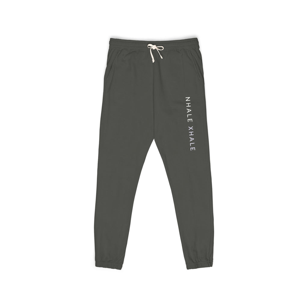 Sweatpants — "Inhale Exhale" Vertical Yoga Fleece Joggers