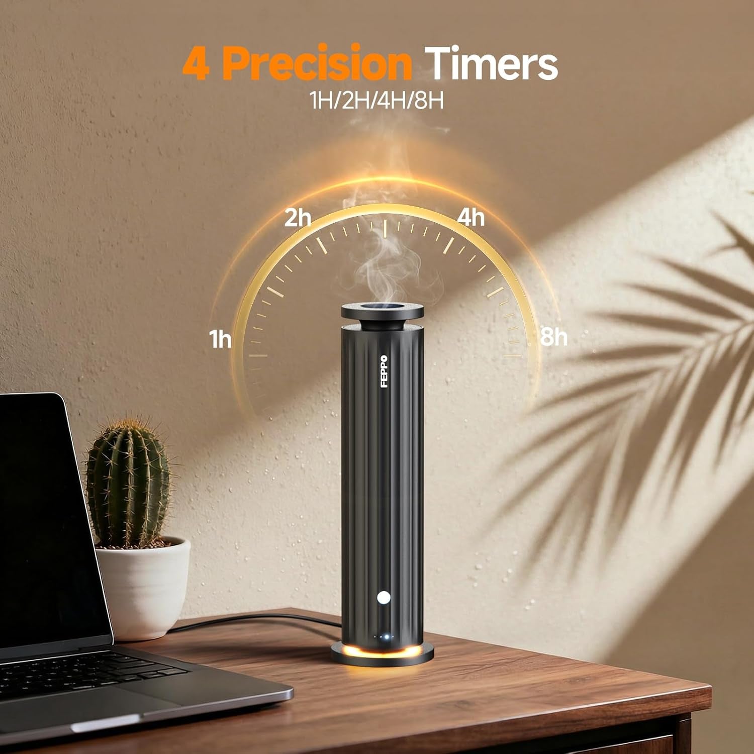 Waterless Diffuser – Diffuser for Home, Hotel, Office | Essential Oil Diffuser Starter Kit with 5×20Ml Hotel Scent Oils, 6 Scent Levels, 4 Timer Modes, Quiet Diffuser, 1000+ Sq Ft