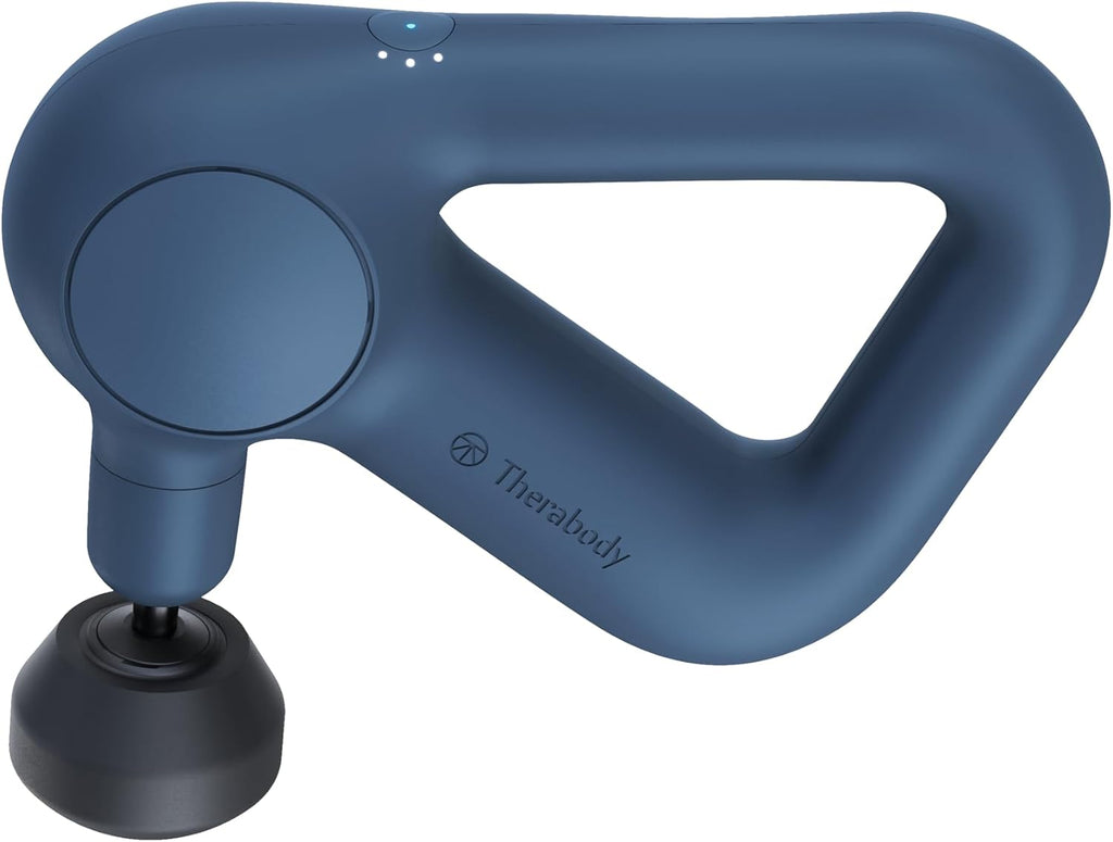 Theragun Therabody Relief Handheld Percussion Massage Gun - Easy-To-Use, Comfortable & Light Personal Massager for Every Day Pain Relief Massage Therapy in Neck, Back, Leg, Shoulder and Body (Navy)