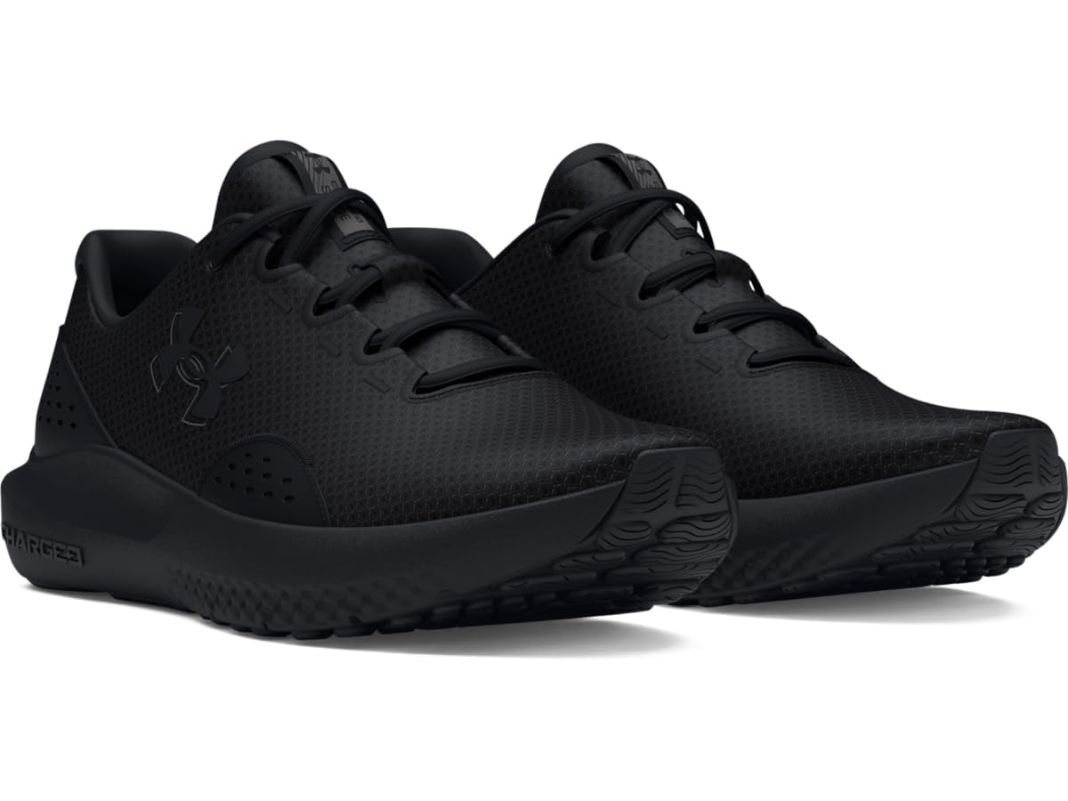 Under Armour Men's Charged Surge 4, (002) Black/Black/Black, 11, US