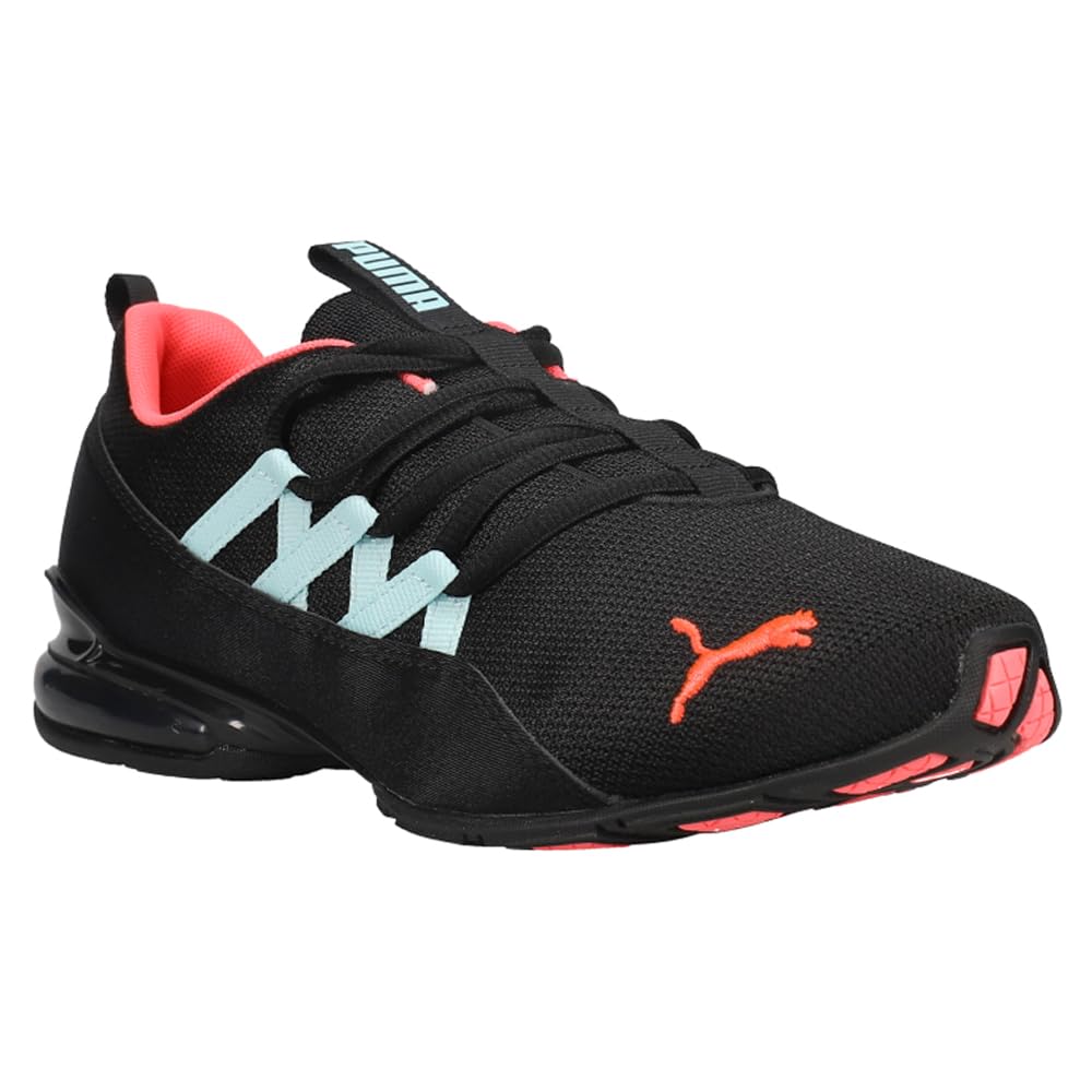 PUMA Women's RIAZE PROWL Sneaker, Puma Black-Ignite Pink-Aquamarine, 8.5