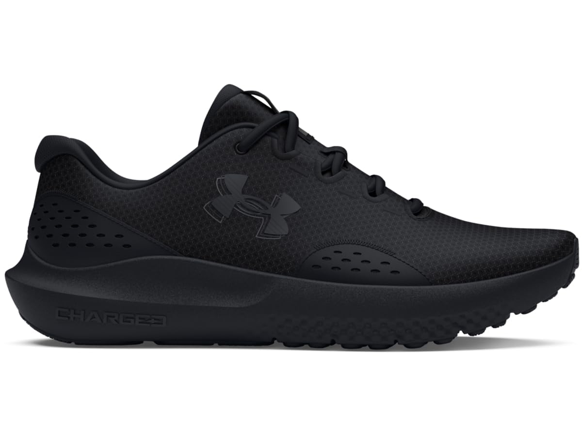 Under Armour Men's Charged Surge 4, (002) Black/Black/Black, 11, US