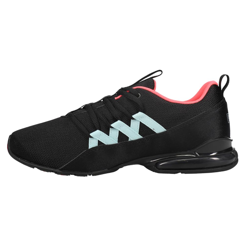 PUMA Women's RIAZE PROWL Sneaker, Puma Black-Ignite Pink-Aquamarine, 8.5