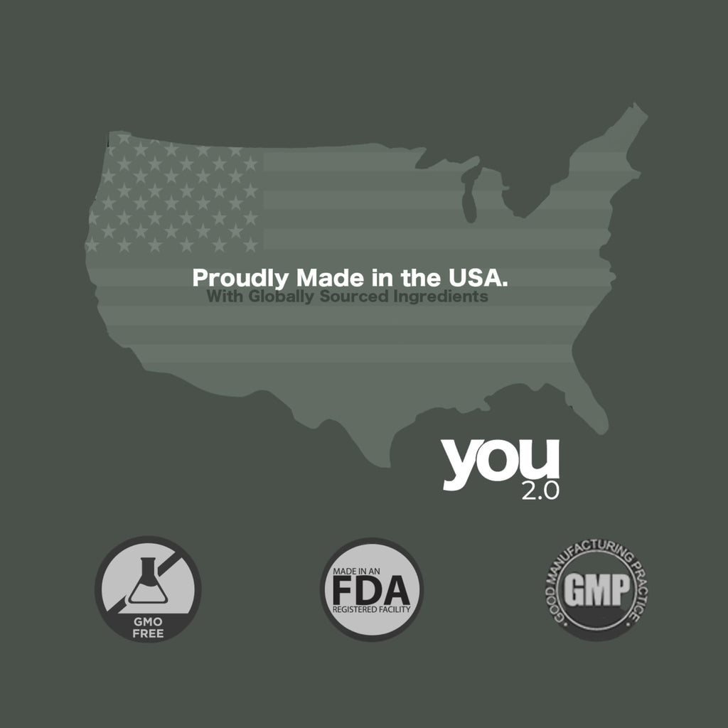 YOU 2.0 Powerhouse Superfood with Seamoss, Shilajit, Ashwagandha, Berberine, Maca, Black Seed Oil, Turmeric, Vitamin C, D, B12, K2 - Moringa, Apple Cider, Made in USA for Overall Health & Immunity