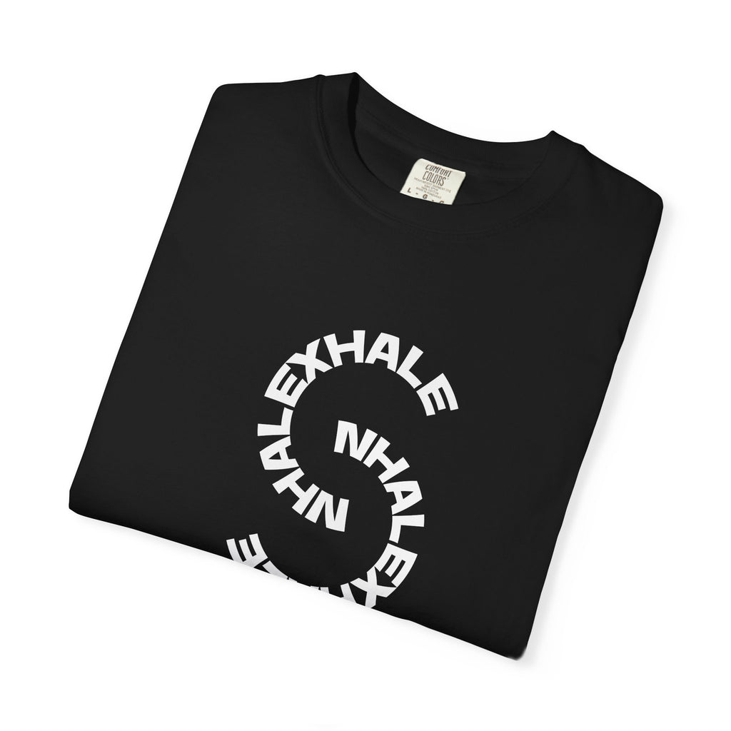 Exhale Inhale Circle Graphic T-Shirt — Minimal Mindfulness Tee