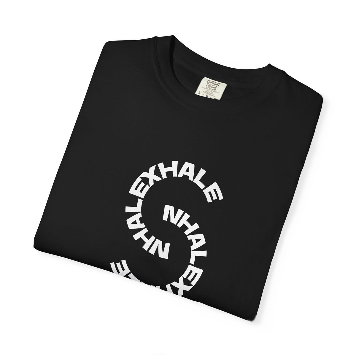 Exhale Inhale Circle Graphic T-Shirt — Minimal Mindfulness Tee