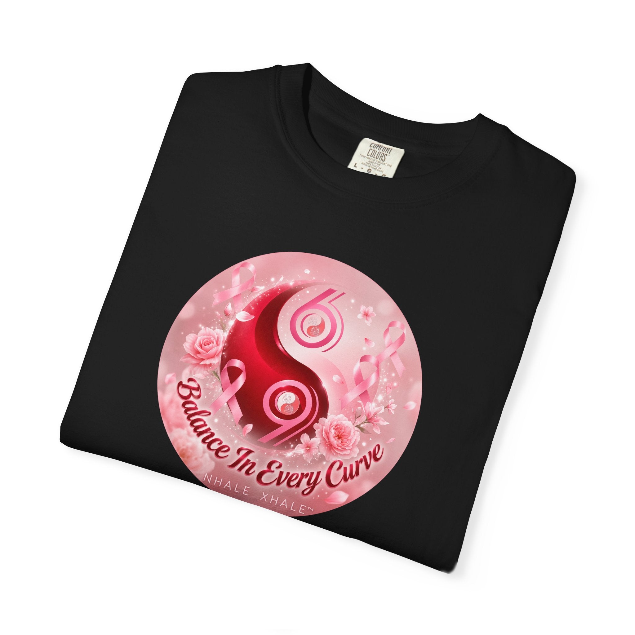 NhaleXhale "Breast Cancer Awareness" Black Tee