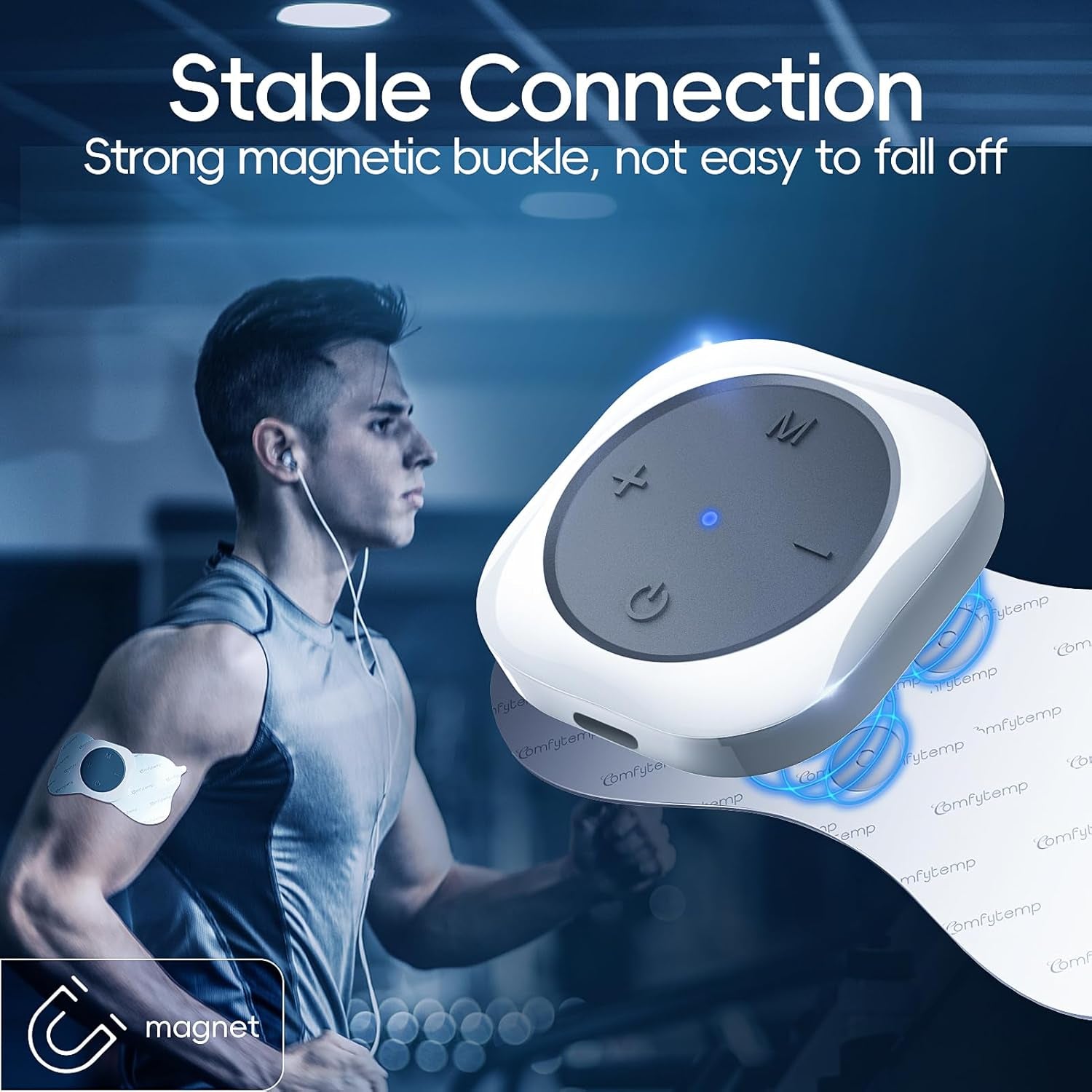 Wireless TENS Unit Machine for Pain Relief, FSA Eligible TENS Unit Muscle Stimulator with 2 Sets, 30 Modes HSA TENS Device for Back, Rechargeable Portable with APP Control, Fathers Day Gift