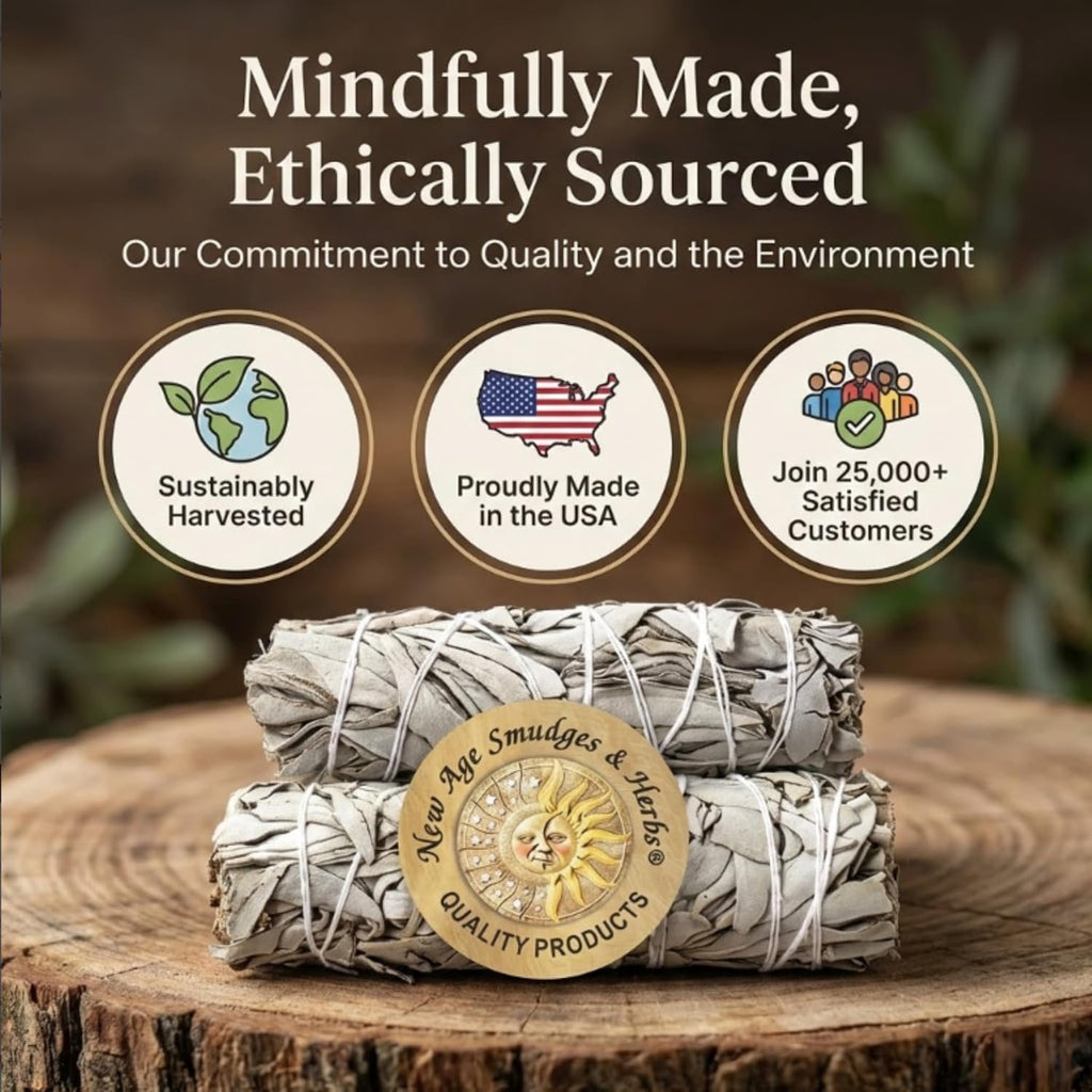 (Pack of 3)- -Premium California White Sage Incense 4 Inches Long. Home Cleansing Incense,Fragrance,Meditation,Smudging Rituals.California Smudge Sticks Rituals -4 Inch