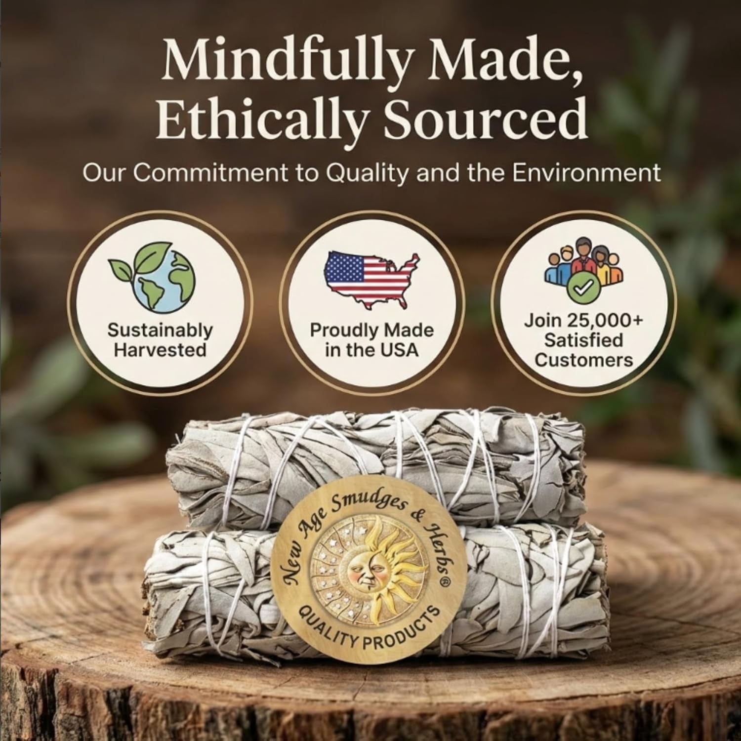 (Pack of 3)- -Premium California White Sage Incense 4 Inches Long. Home Cleansing Incense,Fragrance,Meditation,Smudging Rituals.California Smudge Sticks Rituals -4 Inch
